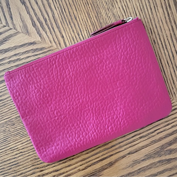 Cole Haan Leather Pouch - Hot Pink - Picture 7 of 10